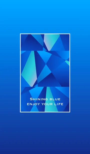 [LINE着せ替え] Shining blue_enjoy your lifeの画像1