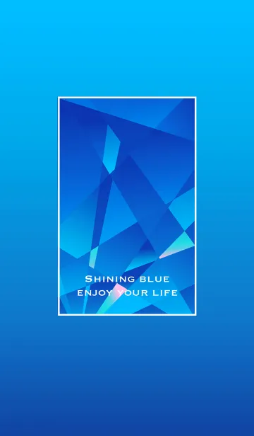 [LINE着せ替え] Shining blue_enjoy your life2の画像1