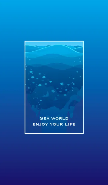 [LINE着せ替え] Sea world_blue_enjoy your lifeの画像1