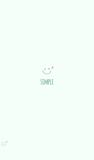 [LINE着せ替え] 可愛いニコちゃんおんぷ＊グリーンの画像1