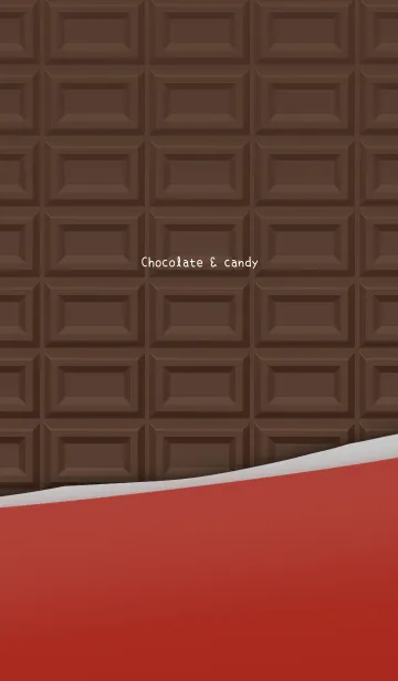 [LINE着せ替え] チョコレート&キャンディ - ブラウンの画像1