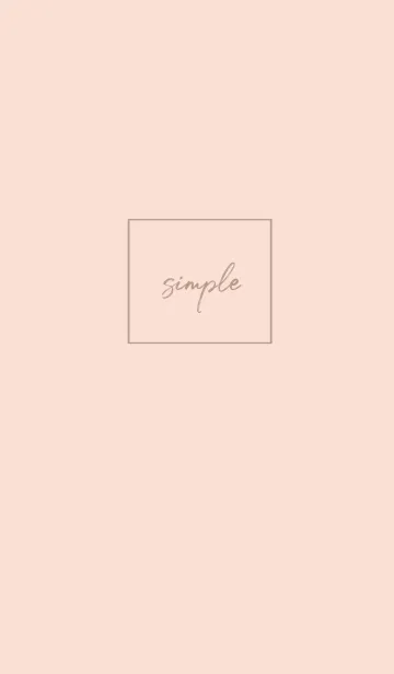 simple cursive -shellpink-の着せ替えメイン画像