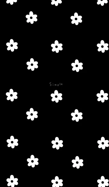 [LINE着せ替え] 大人な黒と花。の画像1