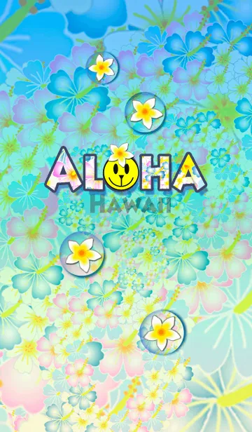 水彩画♡幸運のホヌ*ハワイ＊ALOHA+235の着せ替えメイン画像