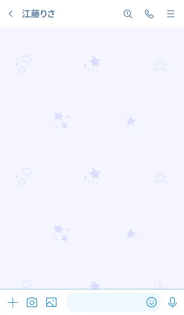 [LINE着せ替え] シンプルな手描き星柄の画像3