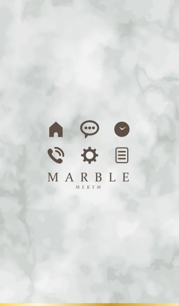 [LINE着せ替え] MARBLE - SIMPLE MONOTONE - 8の画像1