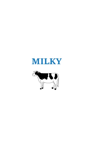 [LINE着せ替え] MILKY -blue-の画像1