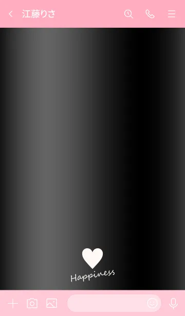 [LINE着せ替え] Small Heart *GlossyBlack 6*の画像3