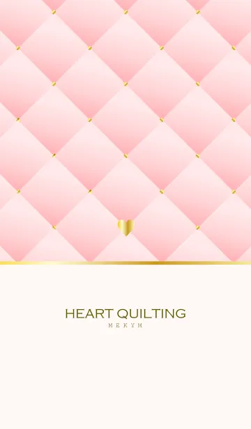 [LINE着せ替え] HEART QUILTING -PINK- 17の画像1