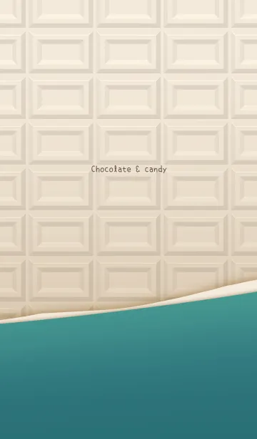 [LINE着せ替え] チョコレート&キャンディ - ホワイトの画像1