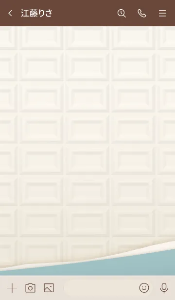 [LINE着せ替え] チョコレート&キャンディ - ホワイトの画像3