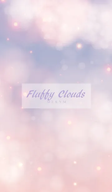 [LINE着せ替え] Fluffy Clouds-PURPLE SKYの画像1