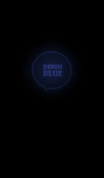 [LINE着せ替え] Denim Blue  Neon Theme Ver.3 (JP)の画像1