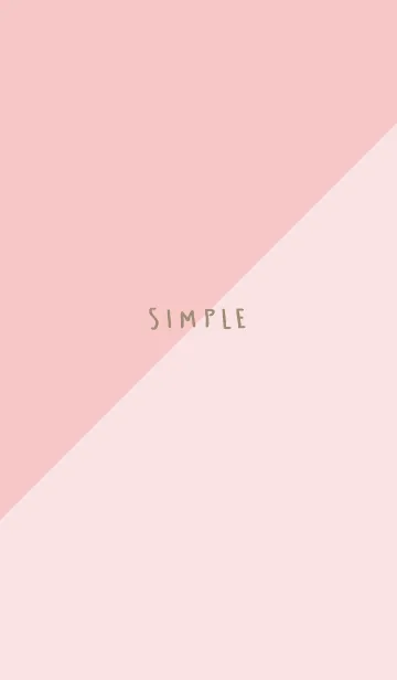 [LINE着せ替え] 2色半分 ピンク2の画像1