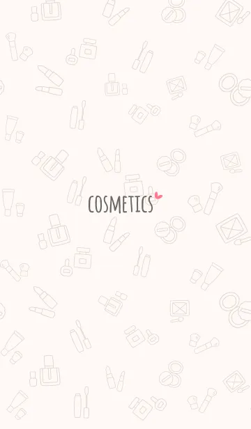 [LINE着せ替え] 大人かわいいコスメ＊ベージュの画像1