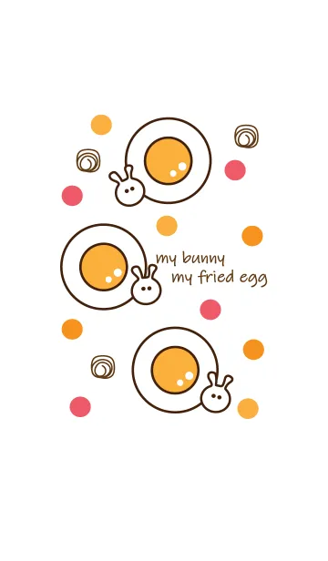[LINE着せ替え] mini bunny & fried eggの画像1