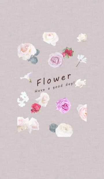 [LINE着せ替え] ～Flower♥ピンク10～の画像1