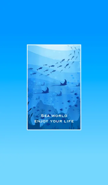 [LINE着せ替え] Sea world _ enjoy your lifeの画像1