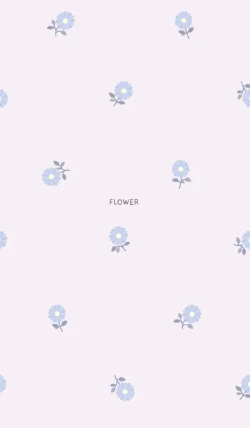 [LINE着せ替え] きれいめ小花柄・パープルピンクの画像1