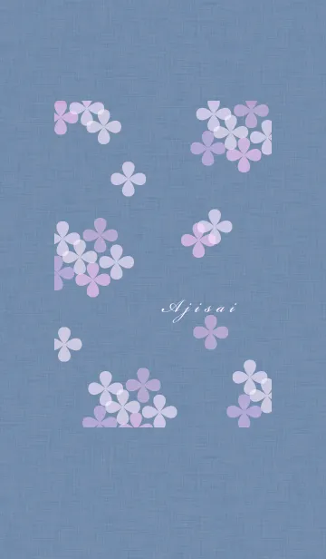[LINE着せ替え] ～紫陽花♥ブルー3～の画像1