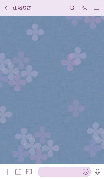 [LINE着せ替え] ～紫陽花♥ブルー3～の画像3