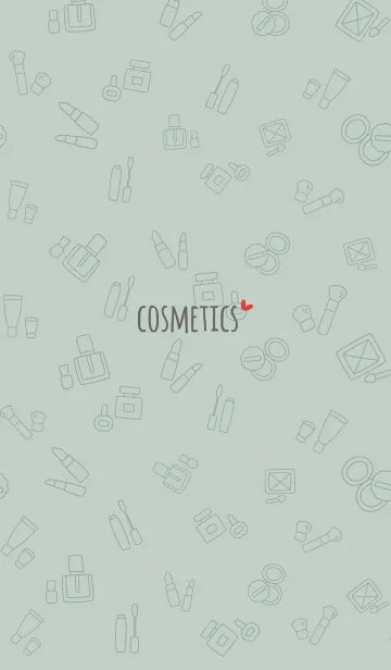 [LINE着せ替え] 大人かわいいコスメ＊くすみグリーンの画像1