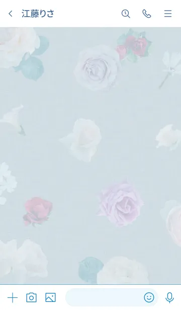 [LINE着せ替え] ～Flower♥グレー13～の画像3