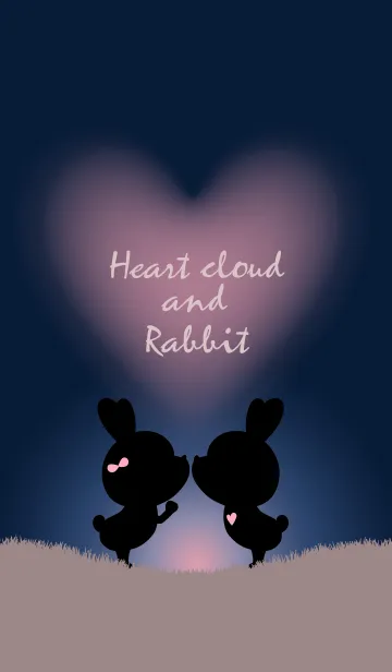 [LINE着せ替え] Heart cloud and Rabbit 5.の画像1