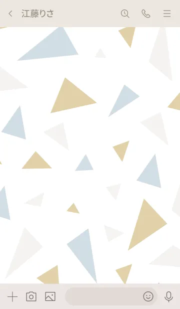 [LINE着せ替え] シンプル大人 三角9の画像3