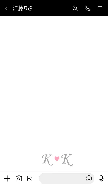 [LINE着せ替え] Love Initial K&K イニシャル 4の画像3