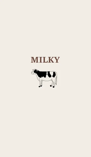 [LINE着せ替え] MILKY -Beige-の画像1