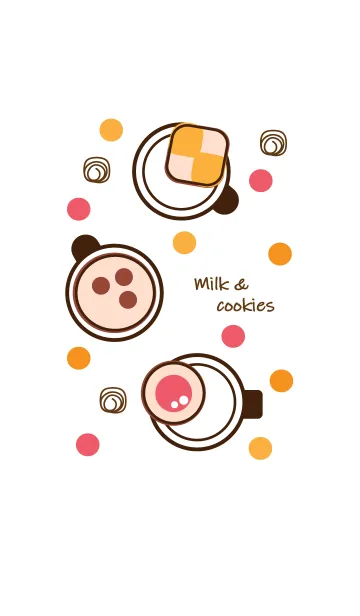 [LINE着せ替え] Milk & Cookiesの画像1