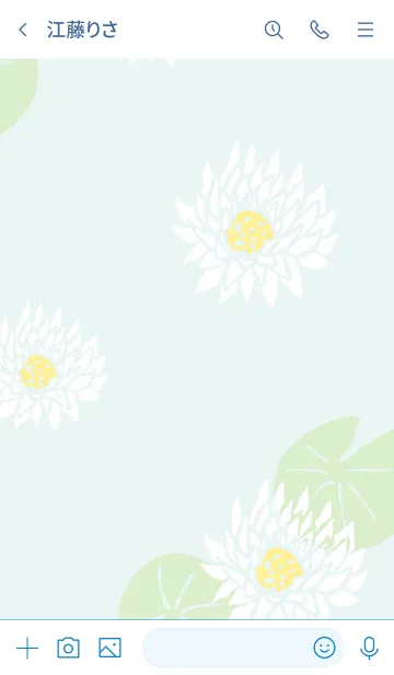 [LINE着せ替え] 白い蓮の花2の画像3
