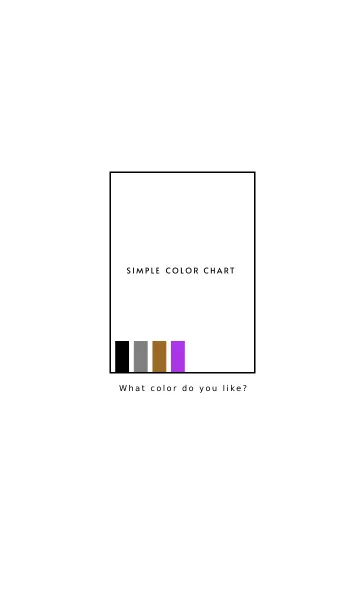 [LINE着せ替え] シンプル カラー チャート 6の画像1