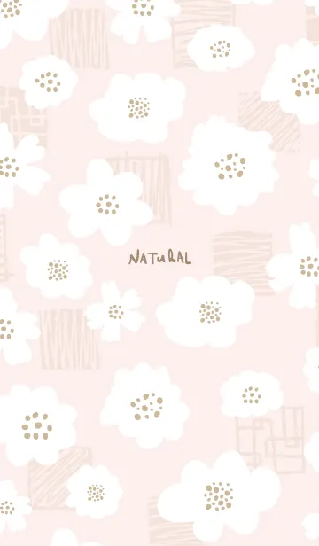 [LINE着せ替え] おしゃれ 花 白 ピンク4の画像1