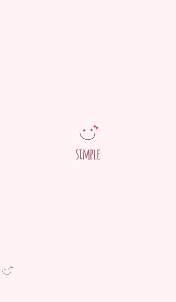 [LINE着せ替え] 可愛いニコちゃんリボン＊ピンクの画像1