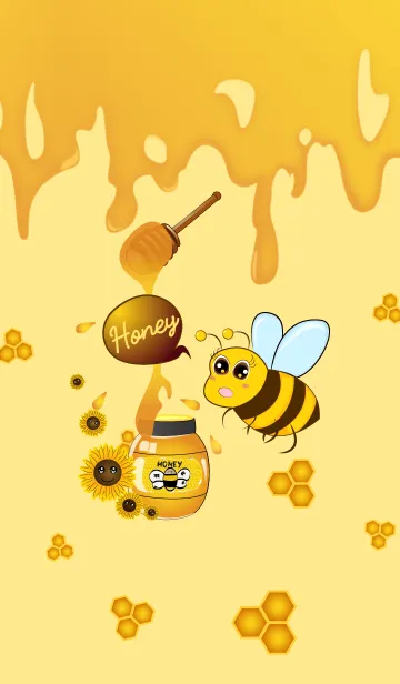 [LINE着せ替え] Little Bee Honeyの画像1