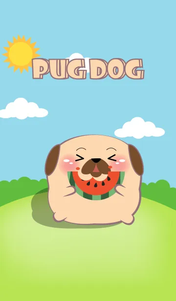 [LINE着せ替え] Chubby Pug Dog  Theme (JP)の画像1