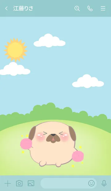 [LINE着せ替え] Chubby Pug Dog  Theme (JP)の画像3