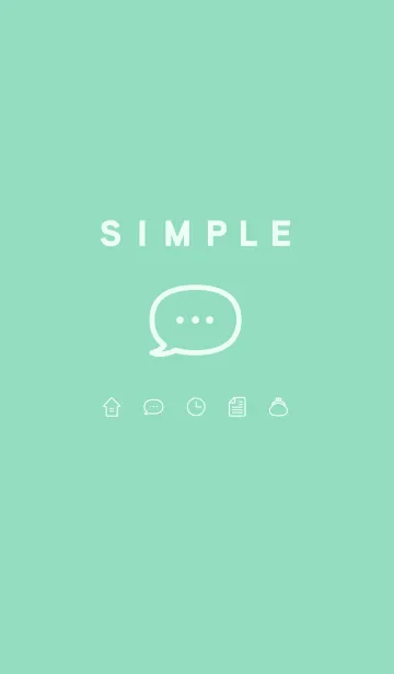 [LINE着せ替え] シンプルカラー / ミントグリーンの画像1