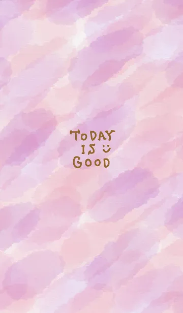 [LINE着せ替え] 水彩滲み ピンク パープル10の画像1