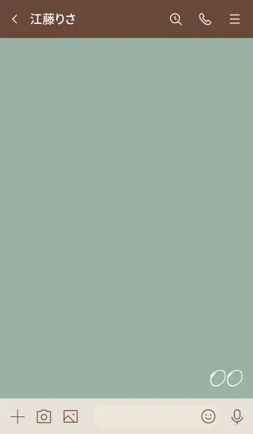 [LINE着せ替え] ベージュとカーキ : numberの画像3