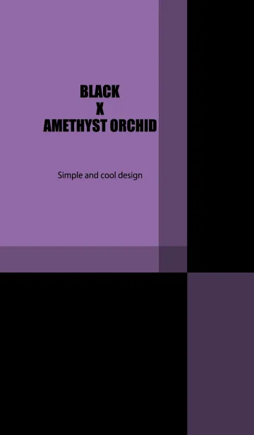 [LINE着せ替え] BLACK X AMETHYST ORCHIDの画像1