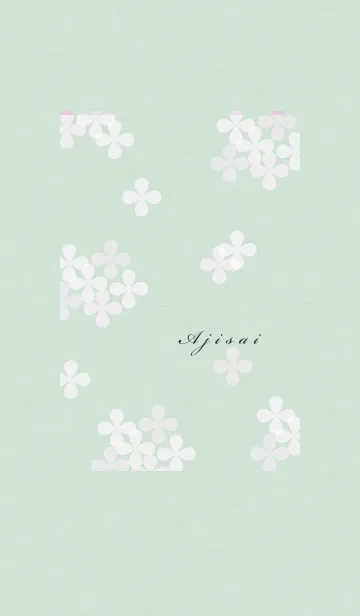 [LINE着せ替え] ～紫陽花♥グリーン3～の画像1