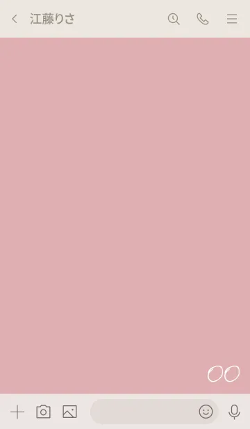 [LINE着せ替え] ベージュとピンク : numberの画像3