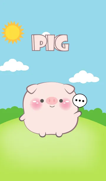 [LINE着せ替え] Chubby Pig  Theme (JP)の画像1