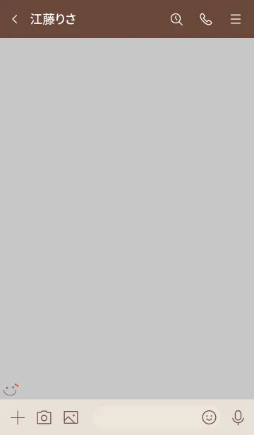 [LINE着せ替え] 可愛いニコちゃんリボン＊くすみグレーの画像3