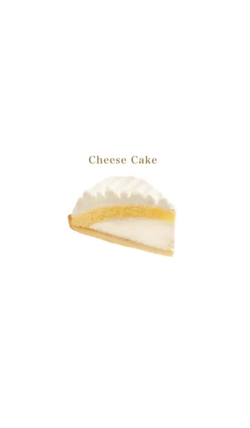 [LINE着せ替え] レアチーズケーキです スイーツ シンプルの画像1