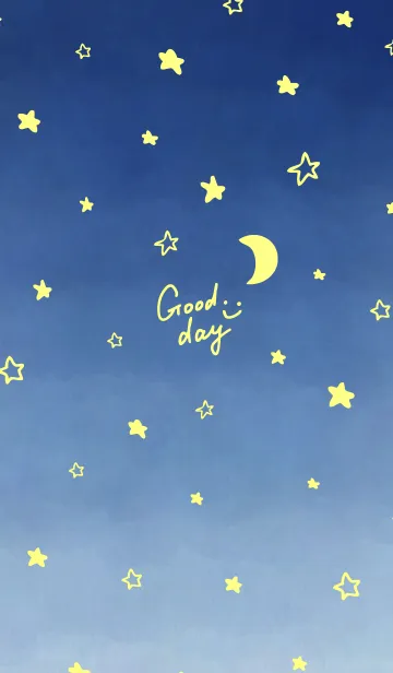 [LINE着せ替え] 三日月と星ときれいなお空17の画像1