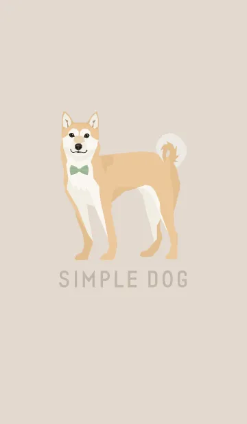 [LINE着せ替え] SIMPLE DOG - 赤 柴犬 -の画像1